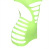 952280 robe résille élastique manches longues vert taille unique