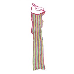952341 robe réseille arc-en-ciel taille unique