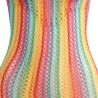 952341 robe réseille arc-en-ciel taille unique
