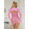 952471 robe réseille rose taille unique