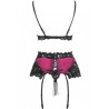 nahir lc 20214 soutien-gorge + culotte + porte-jarretelles s-m