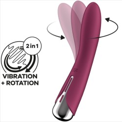 spinning vibe 1 vibrateur rotateur g-spot rouge