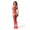 bs 106 bodystocking rouge taille unique