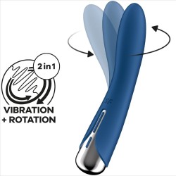 vibrateur rotateur bleu spinning vibe 1 g-spot