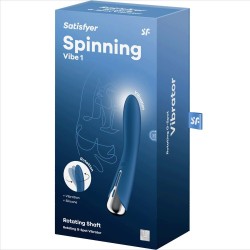 vibrateur rotateur bleu spinning vibe 1 g-spot