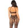 bodystocking en maille sans fourreau noir taille unique