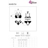 peignoir + chemise + string melisenda cf 1709 noir s