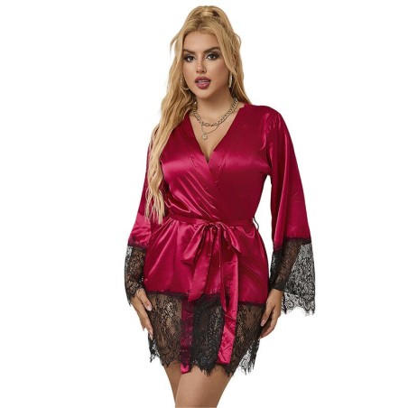 953812 pyjama dentelle élégant + string rouge s-m