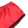 953904 chemisier de nuit en soie et dentelle + culotte rouge l-xl
