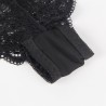 953911 chemisier de nuit en soie et dentelle + culotte noire s-m