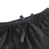 953935 chemise de nuit décontractée en soie + pantalon en dentelle noir s-m