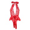 953980 body sexy a volants + ceinture rouge l-xl