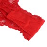 953980 body sexy a volants + ceinture rouge l-xl
