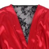 954024 caraco dos transparent en dentelle + string rouge-noir l-xl