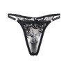 945237 soutien-gorge + culotte avec porte-jarretelles motif floral noir s-m