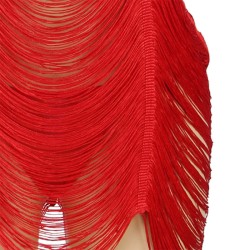 954246 robe à bretelles + string rouge s-m