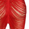 954246 robe à bretelles + string rouge s-m