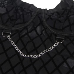 9542277 body avec chaînes + porte-jarretelles noir l-xl
