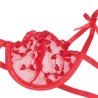 954338 soutien-gorge + string + porte-jarretelles imprimé coeur rouge l-xl