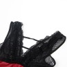 954420 robe bondage en dentelle noire s-m