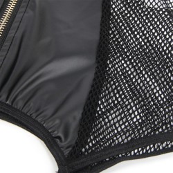 954451 robe sexy en maille cuir noir l-xl