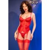 cr 4845 corset et bas rouge m