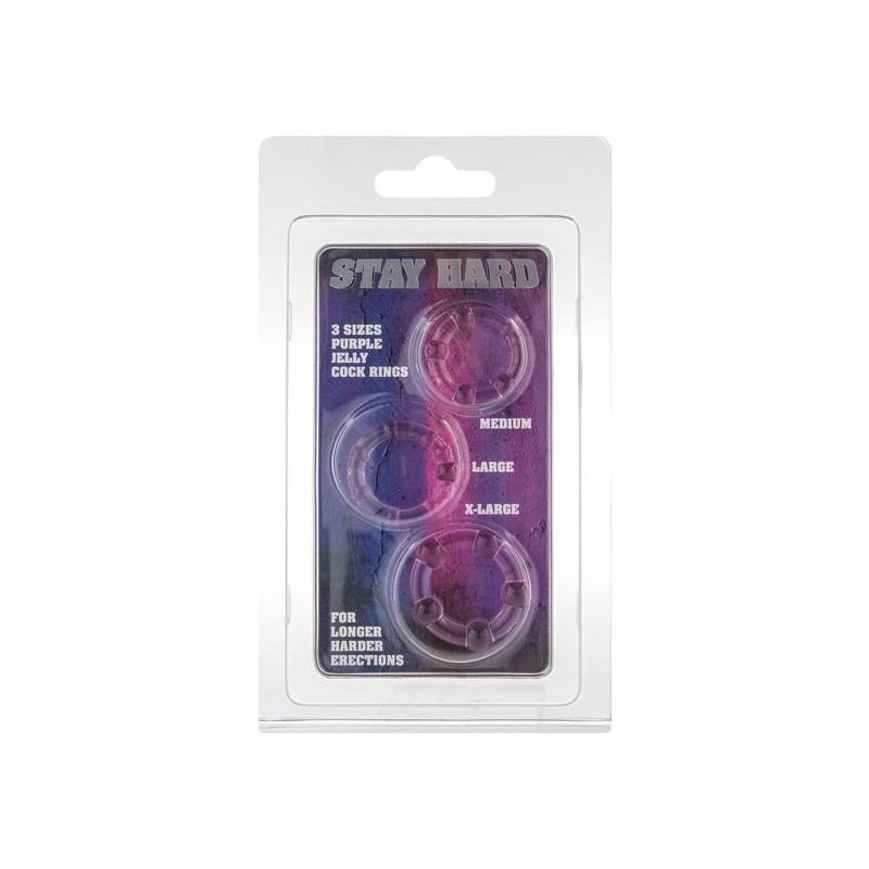 ensemble de trois anneaux pénis lilas ensemble de trois anneaux pénis lilas