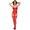 cr 4845 corset et bas rouge xl