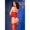 cr 4845 corset et bas rouge xl