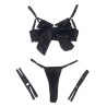 955199 ensemble soutien-gorge avec nud noir réglable s-m