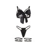 955199 ensemble soutien-gorge avec nud noir réglable s-m