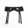 955243 ensemble soutien-gorge bondage noir avec jarretelle l-xl