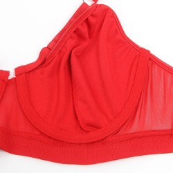 955267 ensemble soutien-gorge bondage rouge avec jarretelle l-xl