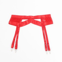 955267 ensemble soutien-gorge bondage rouge avec jarretelle l-xl