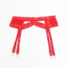 955267 ensemble soutien-gorge bondage rouge avec jarretelle l-xl