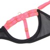 955298 ensemble soutien-gorge avec collier et détails de jambes rose fluorescent s-m