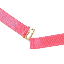 955298 ensemble soutien-gorge avec collier et détails de jambes rose fluorescent s-m