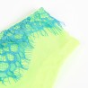 955328 ensemble soutien-gorge avec lignes dentelle et jarretelle vert et bleu l-xl
