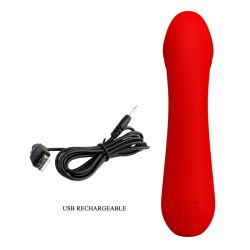 vibrateur rechargeable cetus rouge