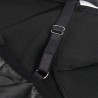 955380 robe à bretelles en cuir noir l-xl