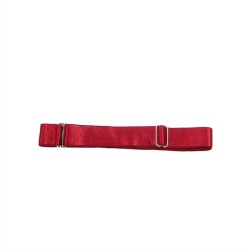955397 robe à bretelles en cuir bordeaux s-m