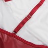 955403 robe à bretelles en cuir bordeaux l-xl