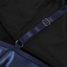 955410 robe à bretelles en cuir bleu s-m