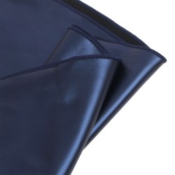 955410 robe à bretelles en cuir bleu s-m
