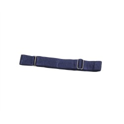 955410 robe à bretelles en cuir bleu s-m