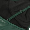 955434 robe à bretelles en cuir vert s-m