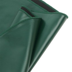 955434 robe à bretelles en cuir vert s-m