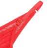 955519 ensemble soutien-gorge avec chaînes et coeur en maille rouge s-m