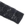 955601 robe à manches longues avec dentelle noire l-xl