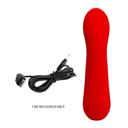 vibrateur rechargeable faun rouge